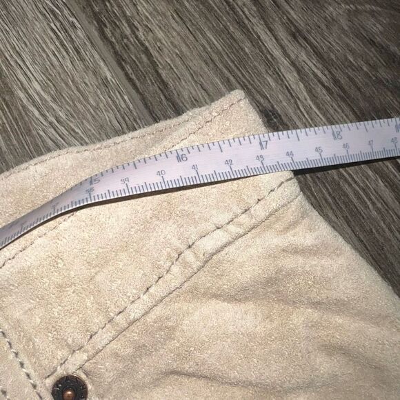 Skotts Tan Suede Leather Pants Size 14/26 - Picture 10 of 13